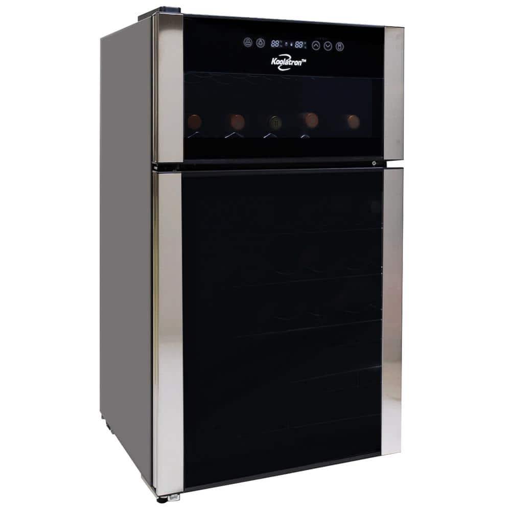 Koolatron 29 Bottle Dual Zone Wine Cooler Freestanding Wine Fridge