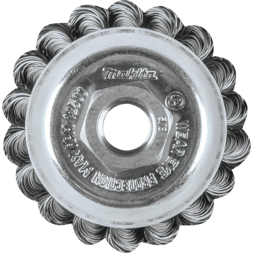 2-3/4 Knot Wire Cup Brush， 5/8-11 ;