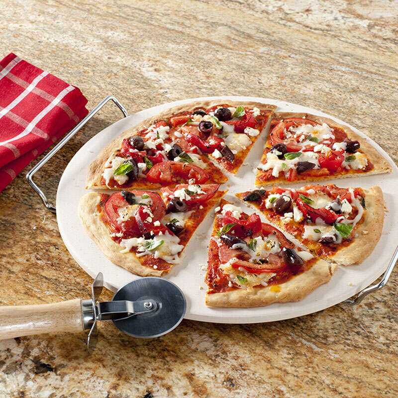 Nordic Ware 13 in. W X 13 in. L Pizza Stone Natural