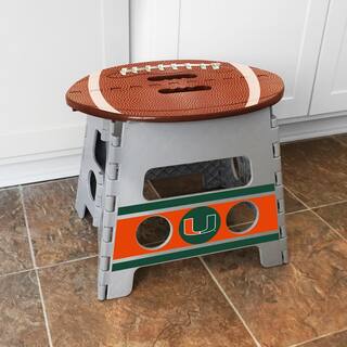 FANMATS NCAA University of Miami Plastic Folding Step Stool 24578