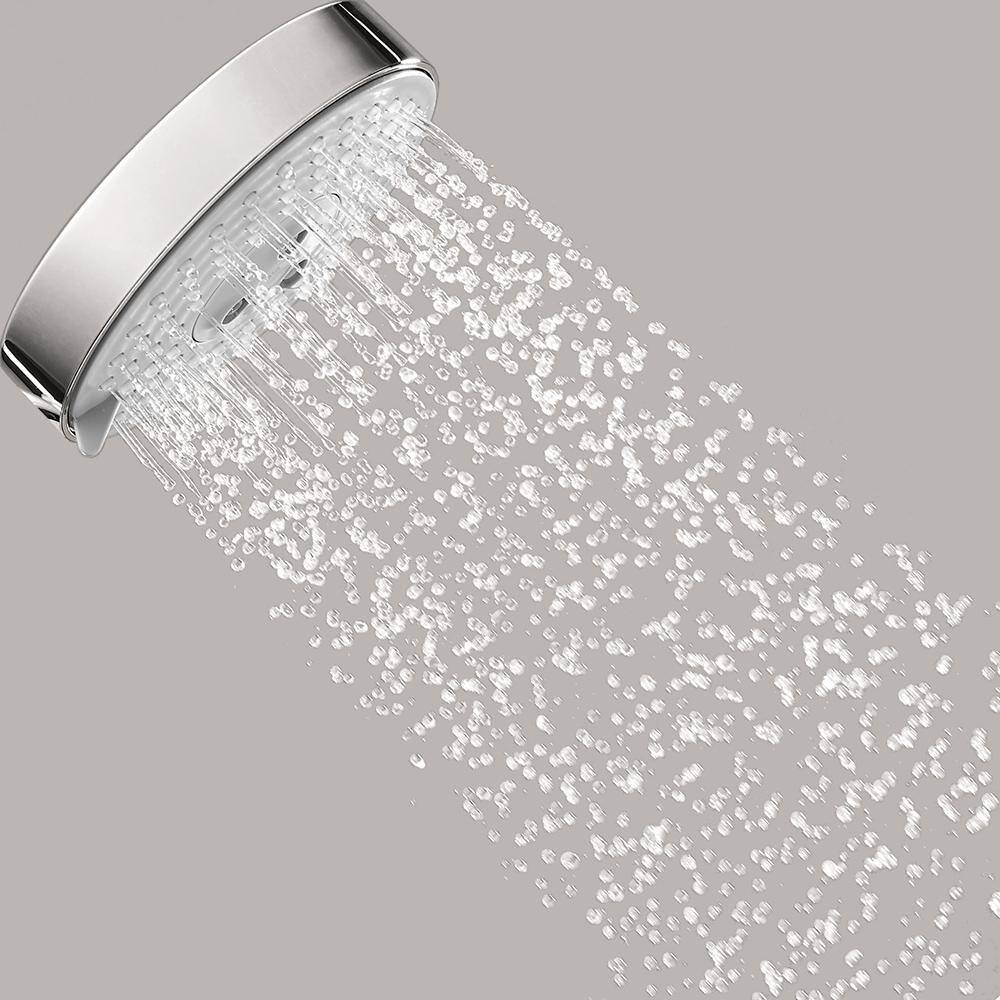 Hansgrohe Raindance S 120 3-Spray Patterns 4.5 in. Wall Mounted Handheld Shower Head in Brushed Nickel 28514821