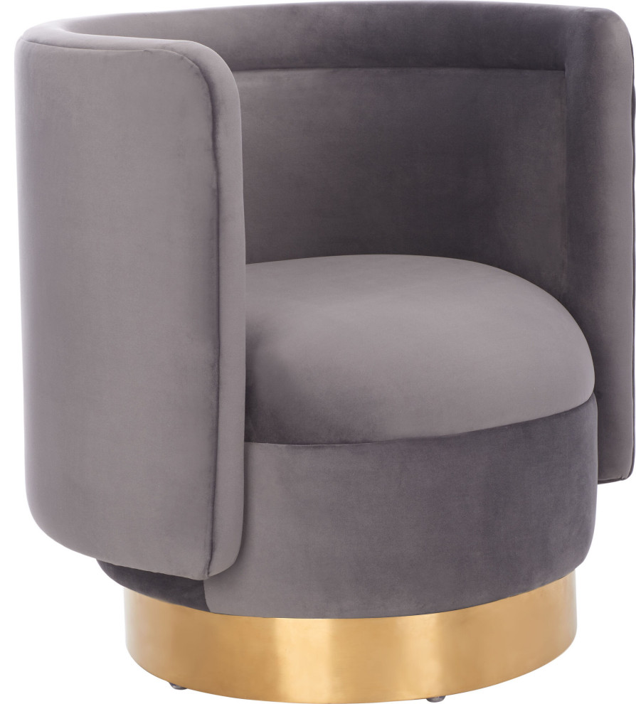 Brynlee Swivel Accent Chair   Contemporary   Armchairs And Accent Chairs   by HedgeApple  Houzz