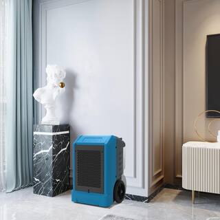 Edendirect 230 pt. 8000 sq.ft. Bucketless Commercial Dehumidifier in Blue with Drain Hose Rotomolded Case WE-OL230SP