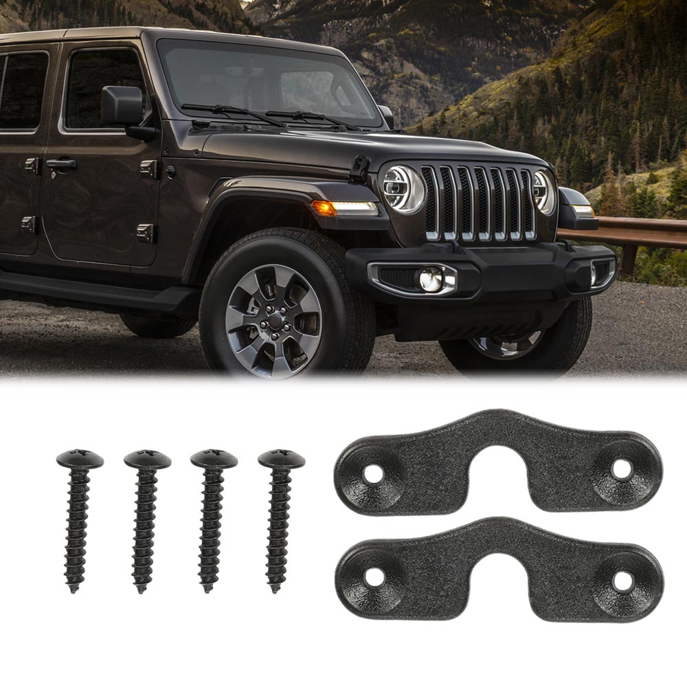 G-Plus 2pcs Sun Visor ClipsandScrews Fit for Jeep 2018-2022 JK JL JT Gladiator Wrangler