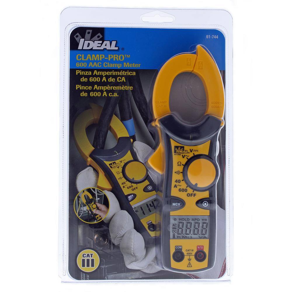 IDEAL Clamp Meter 600 Amp AC with NCV 61-744