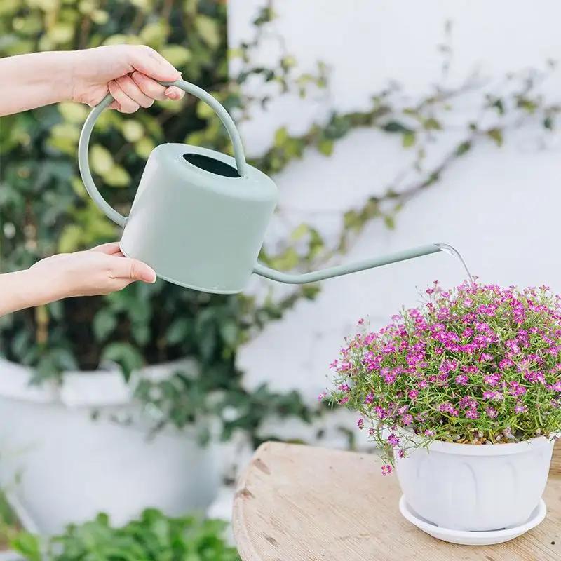 With Circle Handle 1.3L  Stainless Steel Garden Water Can Container   Indoor And Outdoor Watering Cans/