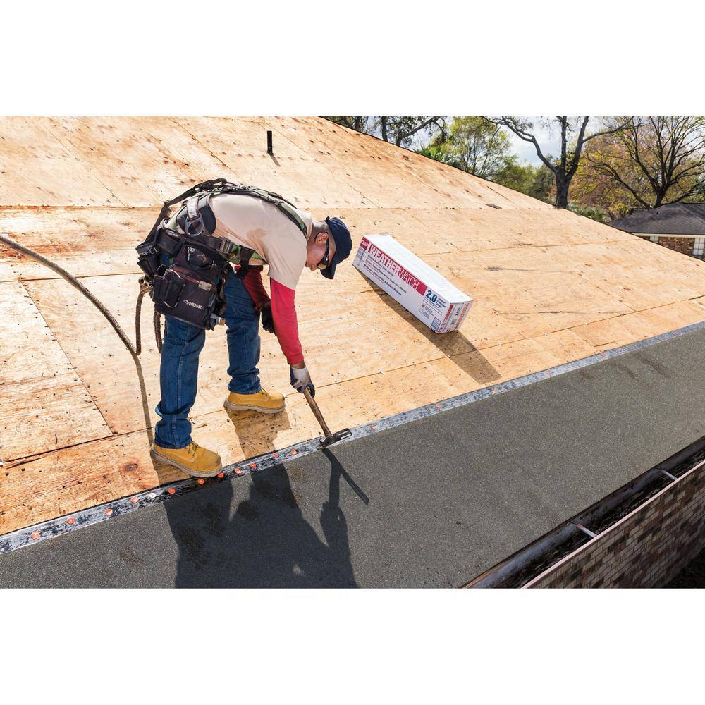 GAF WeatherWatch 36 in. x 50 ft. 150 sq. ft. Mineral-Surfaced Peel and Stick Roof Leak Barrier Roll 0912000