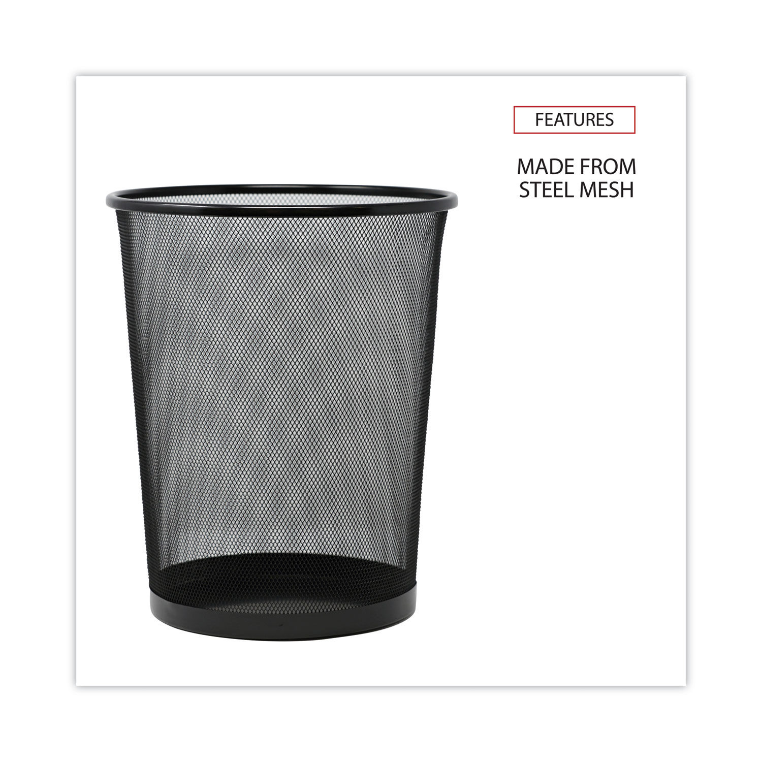 Mesh Wastebasket by Universalandreg; UNV20008