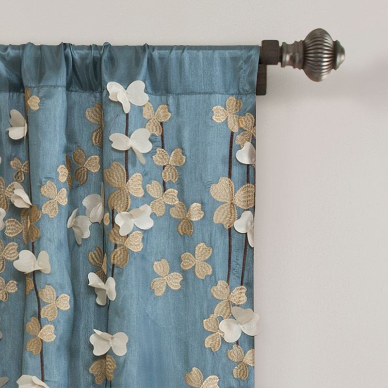 Lush Decor Flower Drop Window Curtain