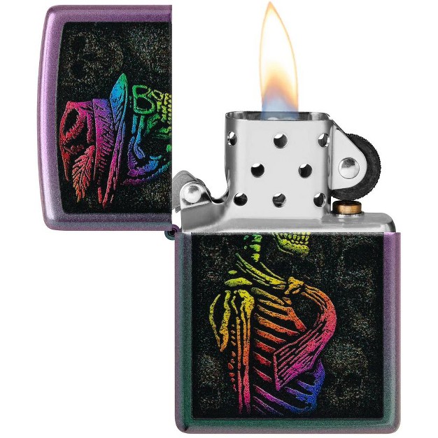 Zippo Multi Color Skull Design Windproof Lighter