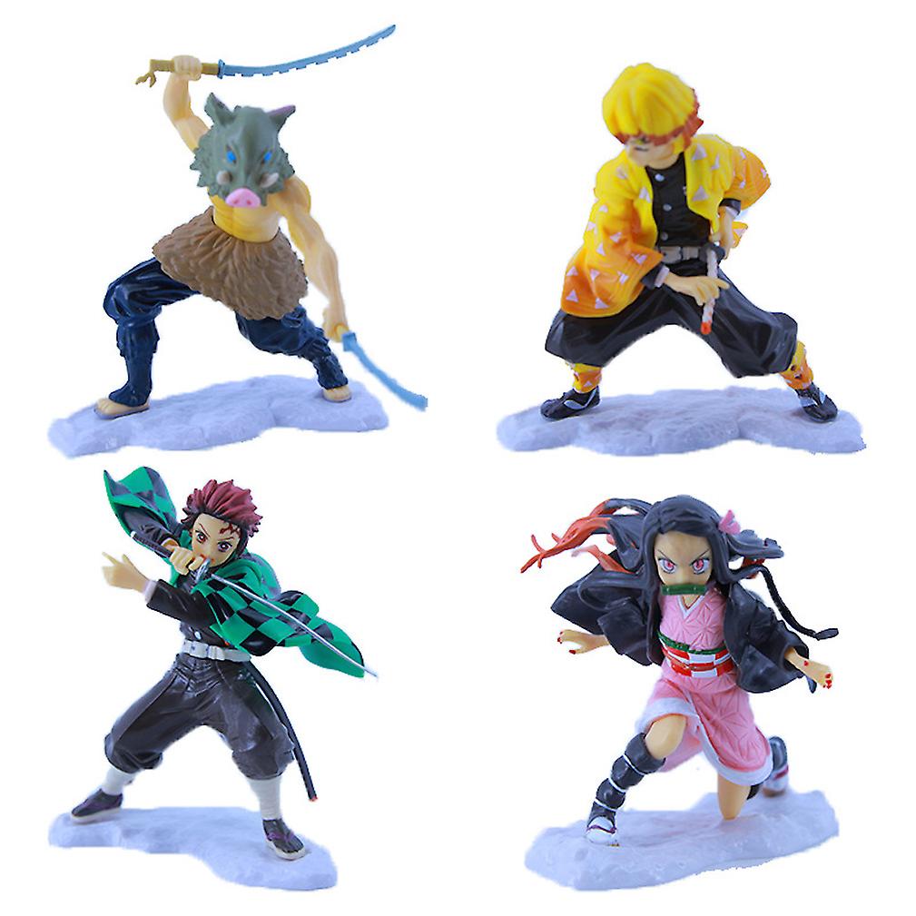 4pcs Demon Slayer Figure Toy Model