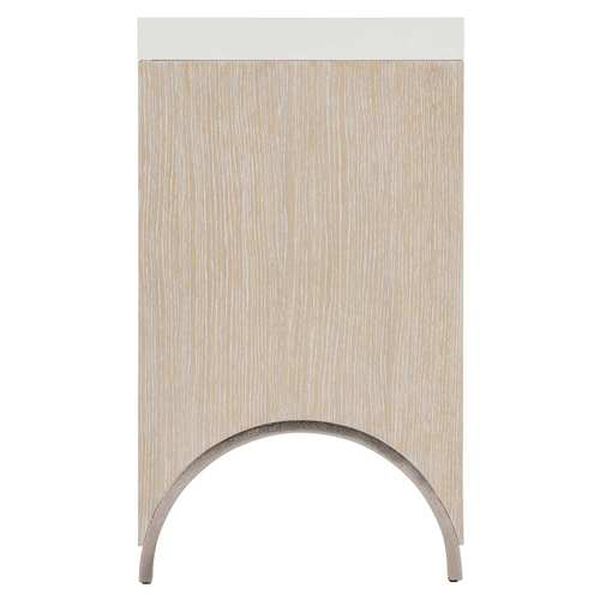 Solaria White and Natural Console Table