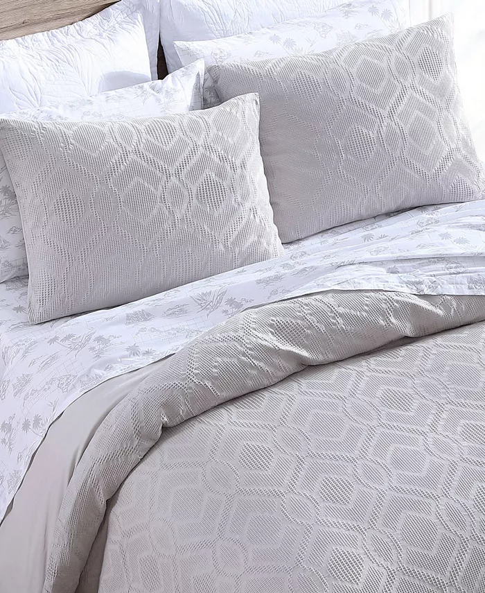 Tommy Bahama Home CLOSEOUT! Tommy Bahama Textured Waffle Queen Comforter 3 Piece Set