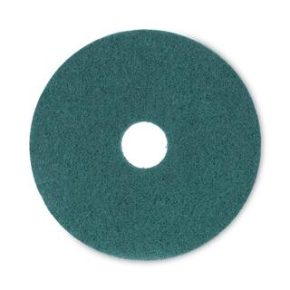 Boardwalk 16in. Diameter Green Heavy-Duty Scrubbing Floor Pads (5-Pack) BWK4016GRE