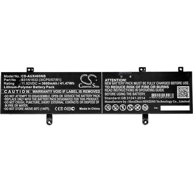 Asus Vivobook 14 X405 X405UA X405UQ X405UR X405UR Replacement Battery BatteryClerkcom Laptop and Notebook