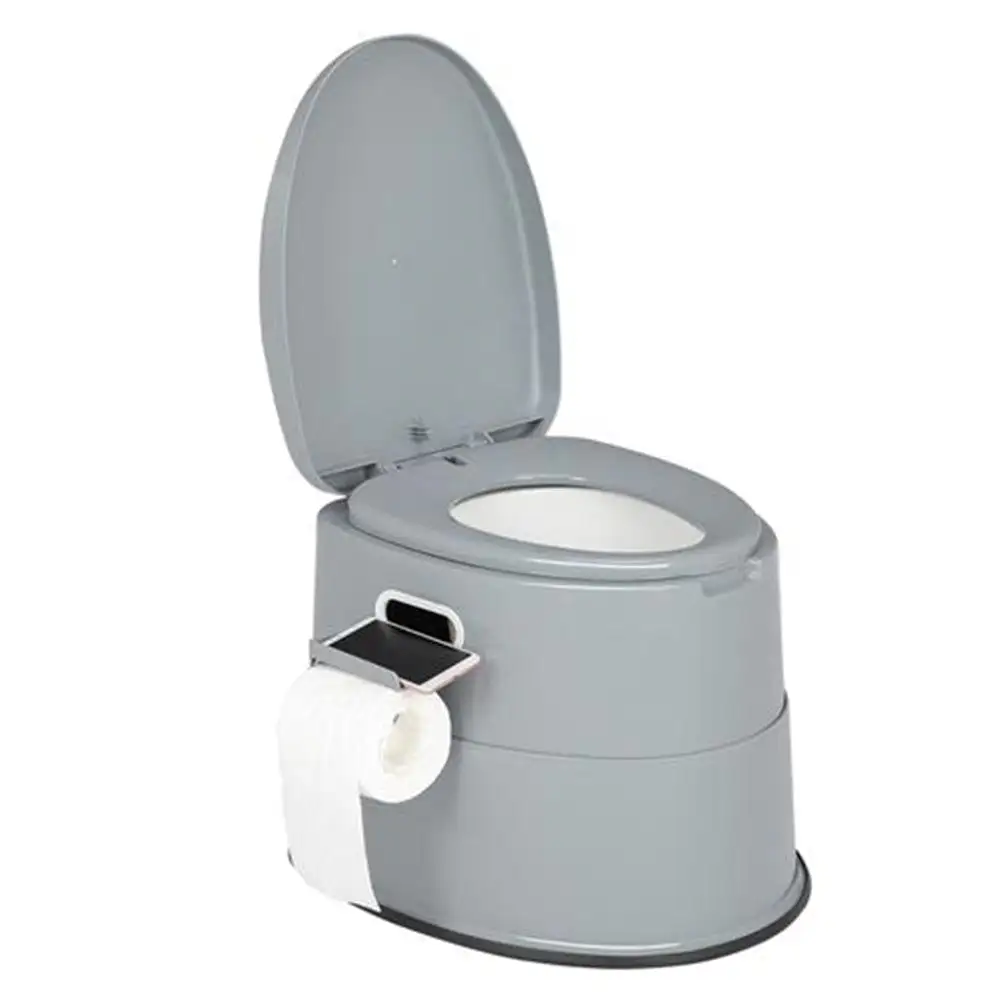 Portable Travel Toilet Detachable Toilet Lightweight Outdoor Indoor Toilet for Camping Grey/White/Brown