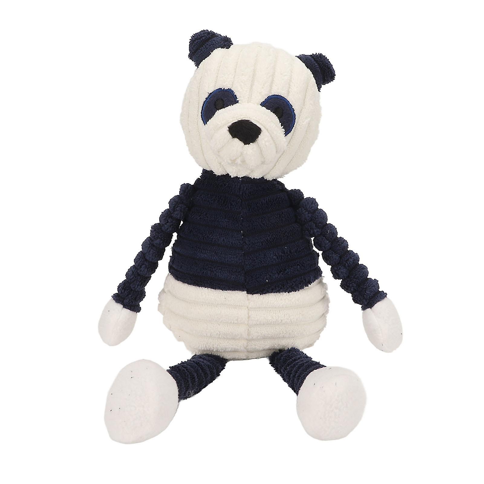 Dog Panda Plush Squeaky Toys Molar Teeth Cleaning Emotional Relief Pet Plush Chewing Toy For Small And Medium Dogs