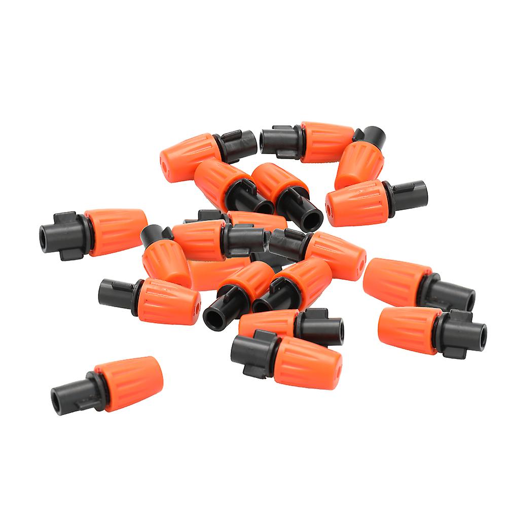 30pcs Small Size Plastic Adjustable Sprayer Nozzles Garden Water Cooling Spray Sprinkler Nozzle Drip Irrigation Pipe Equipment With Hose Connector Gre