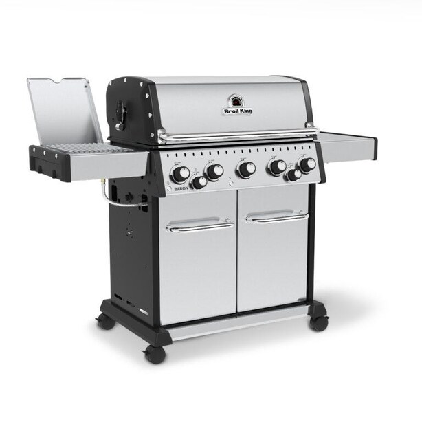 Broil King Baron S 590 Pro IR 5-Burner Propane Gas Grill With Rotisserie and Sear Station