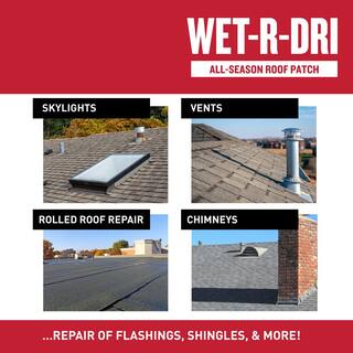 Gardner WET-R-DRI Gloss Black Patching Cement All-Weather Roof Cement 5 gal