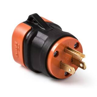 EasyLife Tech 15 Amp 125-Volt Bi-Polar NEMA Plug Heavy-Duty Rubber Grip 0-1115-R