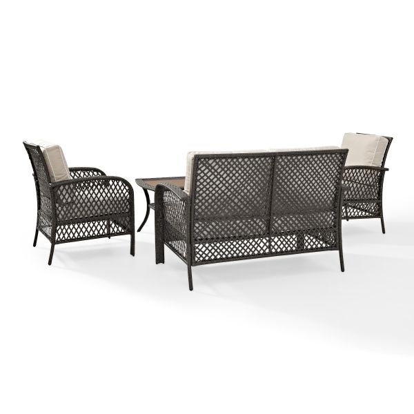 Tribeca 4Pc Outdoor Wicker Conversation Set