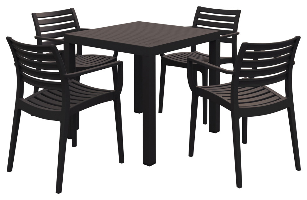 Compamia Artemis 5 Piece Outdoor Dining Set   Contemporary   Outdoor Dining Sets  Houzz