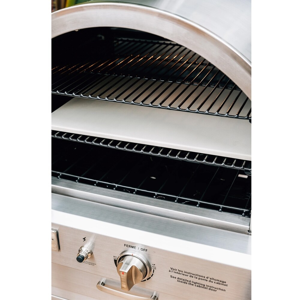 Summerset Freestanding Natural Gas Outdoor Pizza Oven   SS OVFS NG