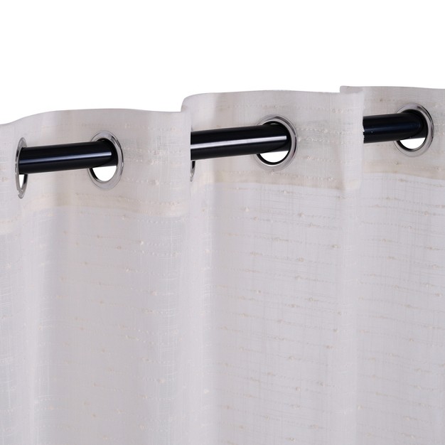 Delicate Dot Sheer Grommet Curtain Panel Set By Blue Nile Mills