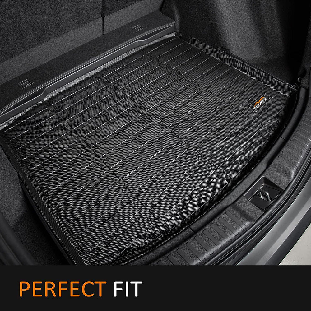 All weather trunk mat for Genesis Gv 70 2022 2023， custom made trunk mat， waterproof and easy to clean Trunk mat accessories black