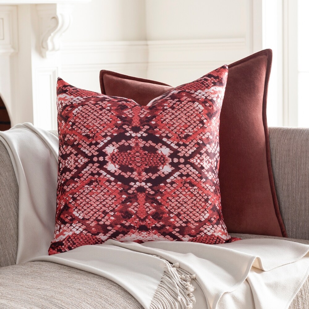 Artistic Weavers Cotulla Red Animal Print Throw Pillow