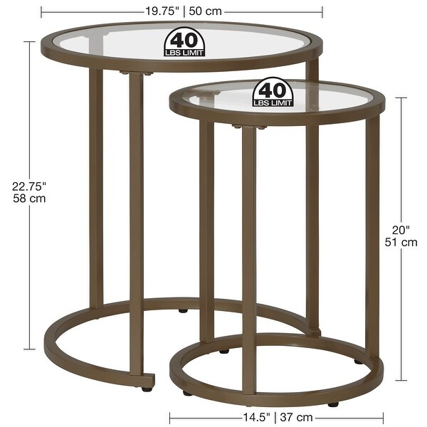 Carbon Loft Heimlich Nesting Tables