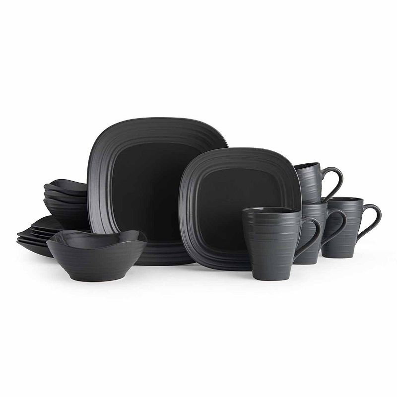 Mikasa Swirl Square 16-pc. Dinnerware Set