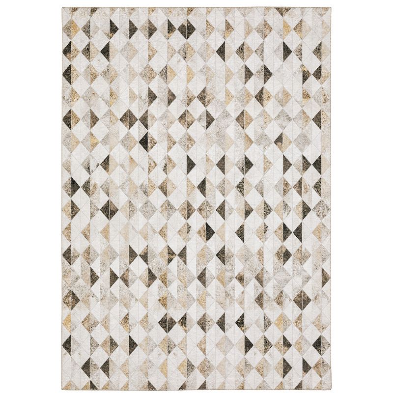 StyleHaven Markus Contemporary Diamonds Faux Hide Area Rug