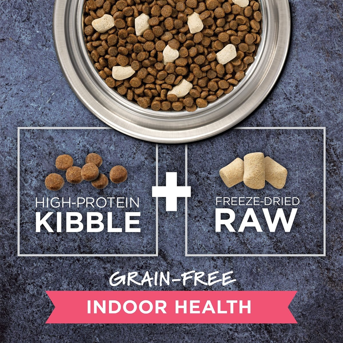 Instinct Raw Boost Indoor Grain-Free Recipe with Real Chicken and Freeze-Dried Raw Coated Pieces Dry Cat Food