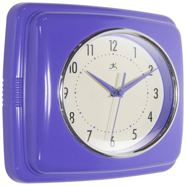 Square Retro Wall Clock Infinity Instruments