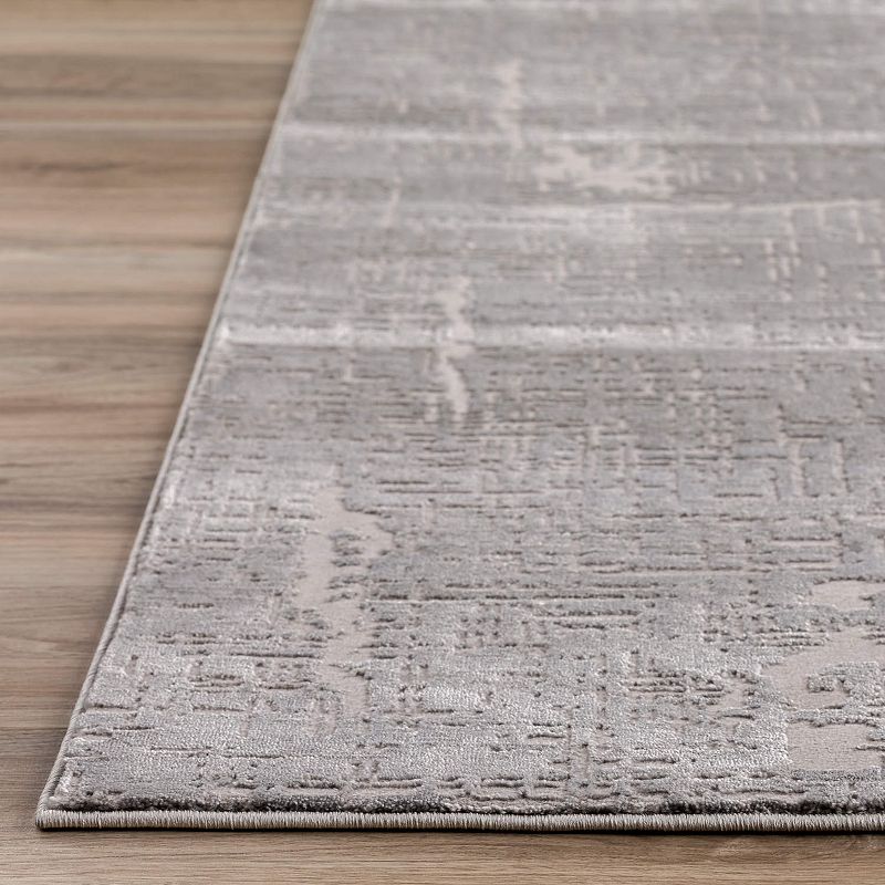 Addison Dayton Distressed Crosshatch Smoke Accent Rug