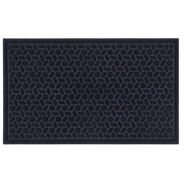 Solid Tufted Doormat Navy Mohawk