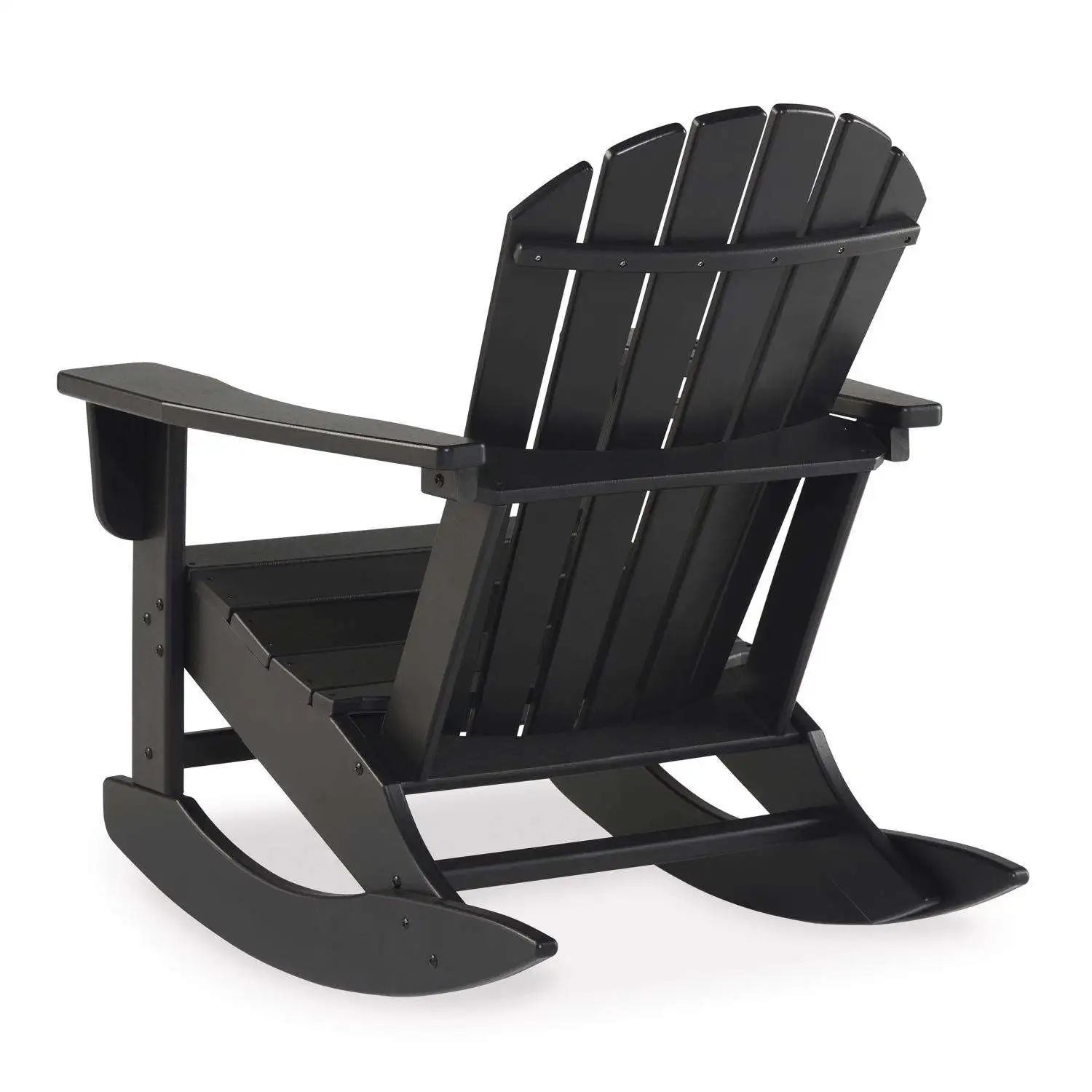 Signature Design by Ashley Sundown Treasure Black HDPE Frame Rocking Chair