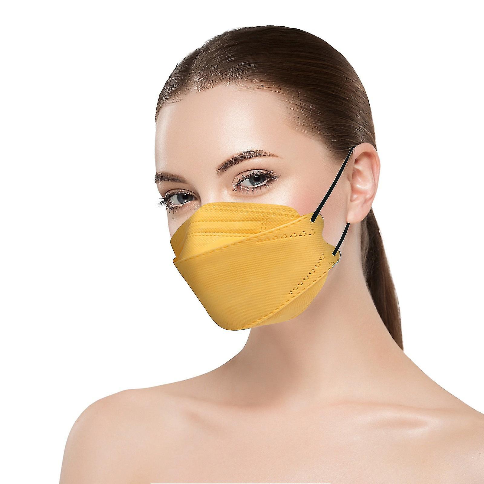 50pcs Kn95 Face Masks Fish Mask Adult Morandi Ffp2 Mask 4 Layer Protective Masks Kf94 Masks