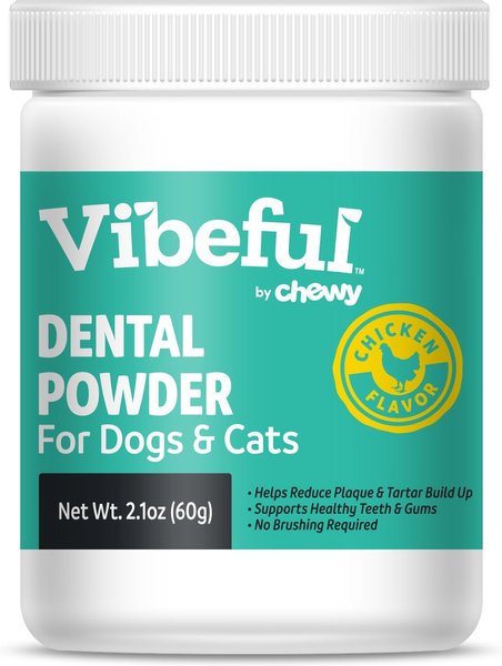 Vibeful Dental Health Chicken Flavored Powder Dental Supplement for Dogs and Cats