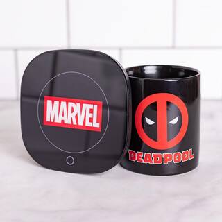 Uncanny Brands Marvel's Single-Cup Deadpool Red Coffee Mug with Warmer for Your Drip Coffee Maker MW1-MVX-DEA