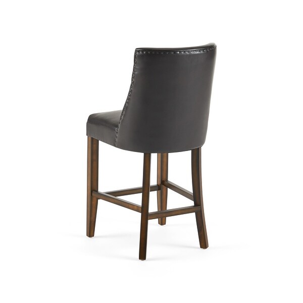 Harman 27-inch Bonded Leather Counter Stool (Set of 2) by Christopher Knight Home