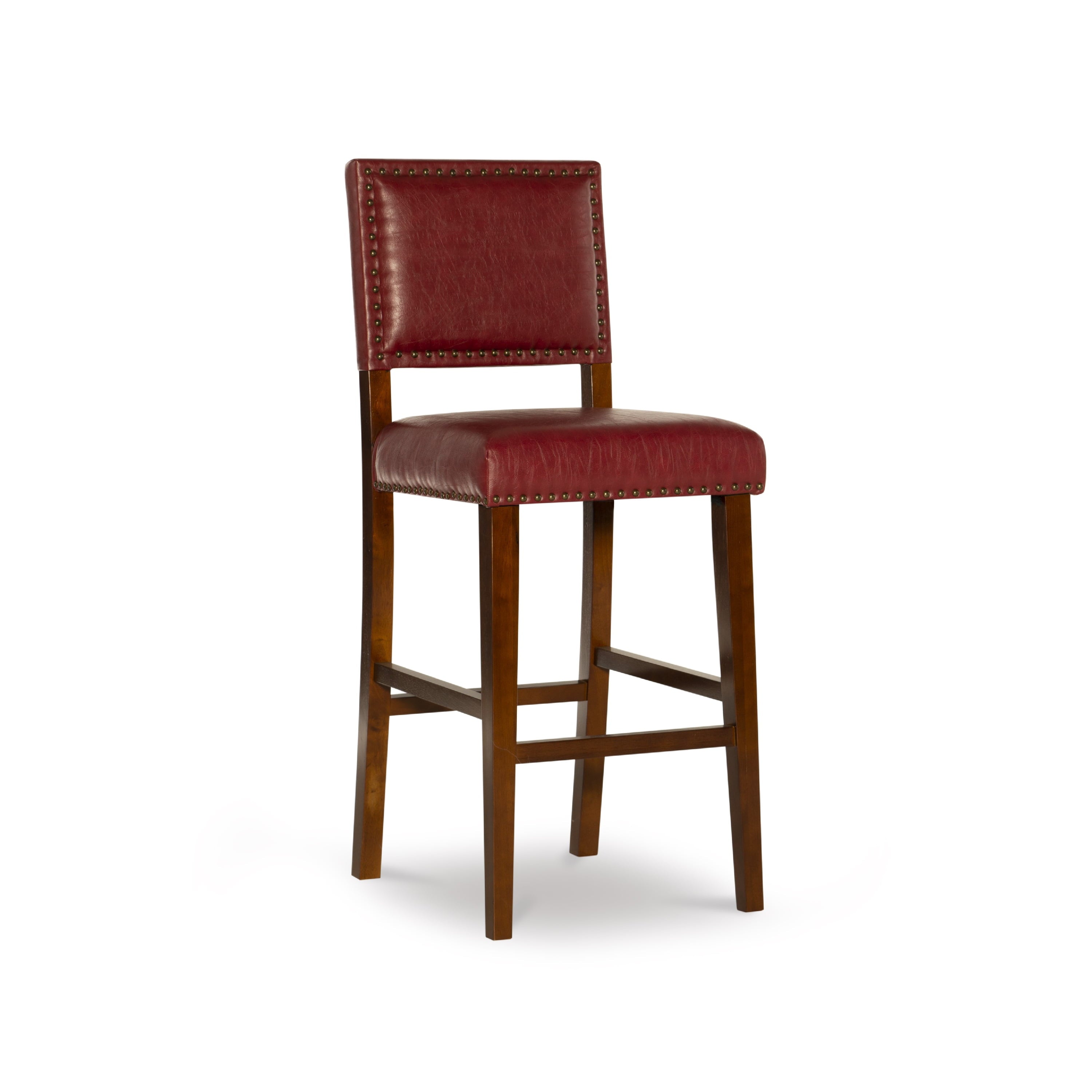 Linon Brook Bar Stool， 30 Seat Height， Multiple Colors