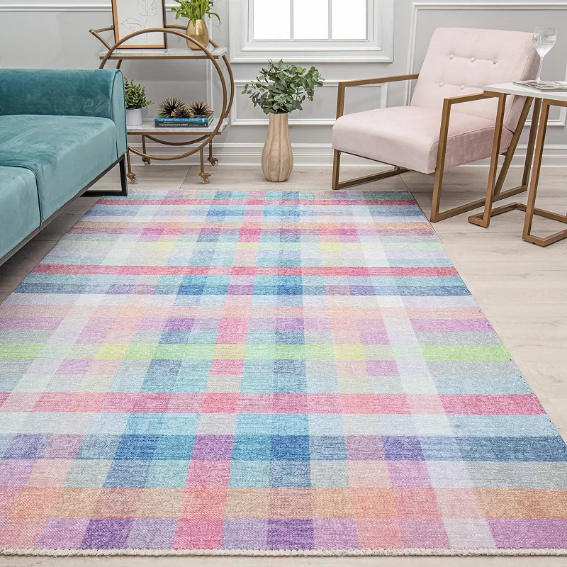 Isaac Mizrahi Eloise Contemporary Plaid Sweet Talk Rug