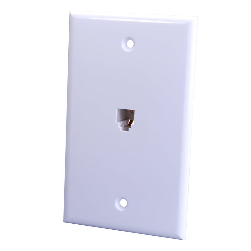 WALLPLATE PHONE WHITE