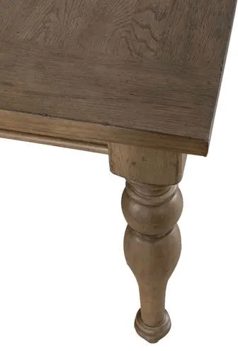 Americana Farmhouse Taupe Dining Room Table