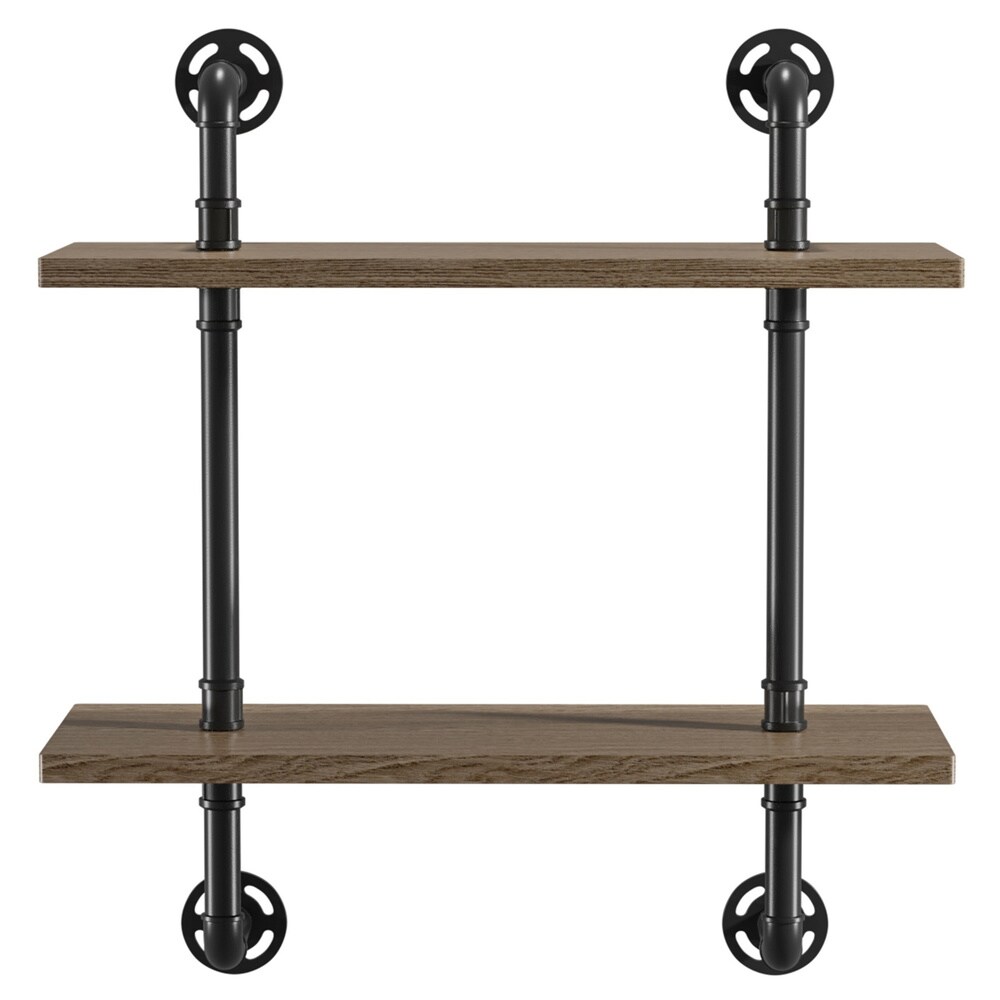 Leyva Rustic Floating Ladder Wall Shelf by Carbon Loft