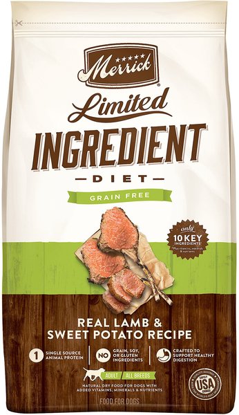 Merrick Limited Ingredient Diet Grain-Free Chicken-Free Real Lamb and Sweet Potato Recipe Dry Dog Food