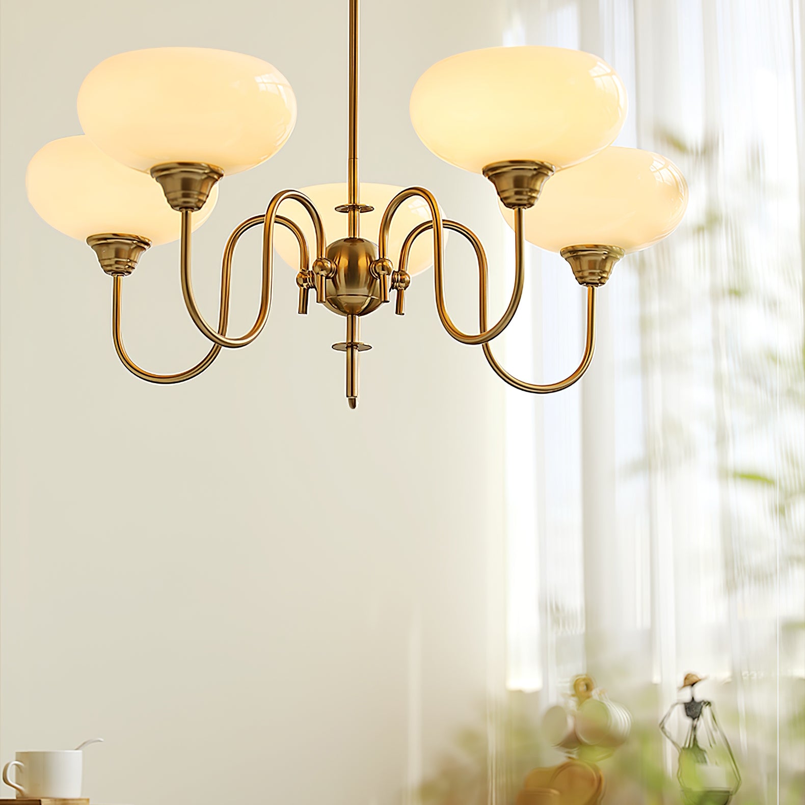 Creamy Persimmon Chandelier